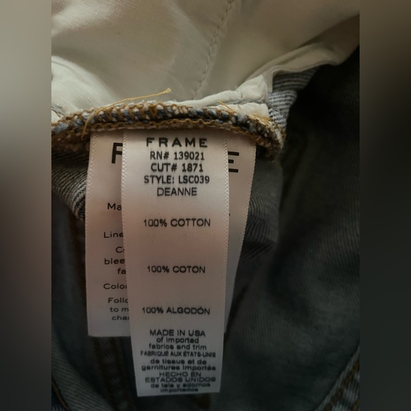 FRAME- Never Worn. Le Stevie Crop. Deanne style. - Picture 4 of 5